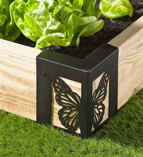 garden box metal corners|decorative metal corners for frames.